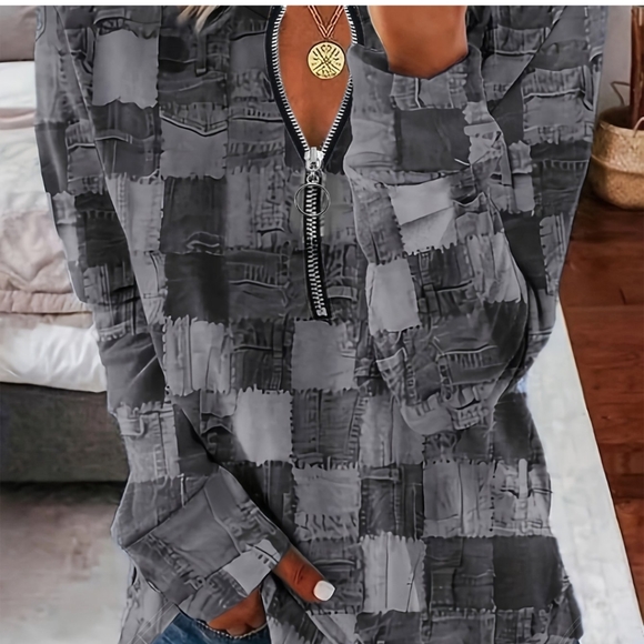 💜5/$25.00💜New 1X New Long top. - Picture 1 of 5